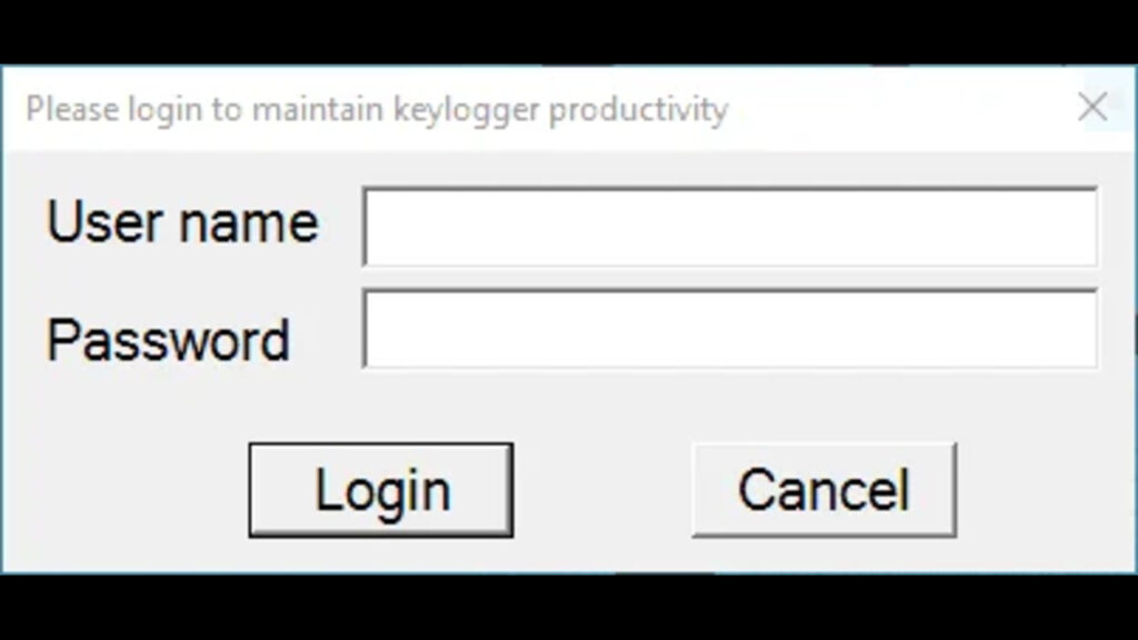 gray keylogger interface
