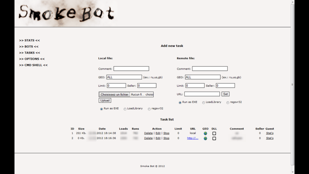 smoke loader botnet