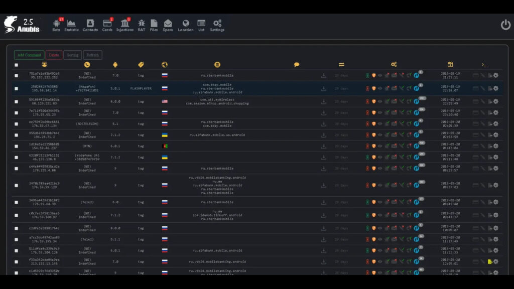 anubis android banking botnet v2.5