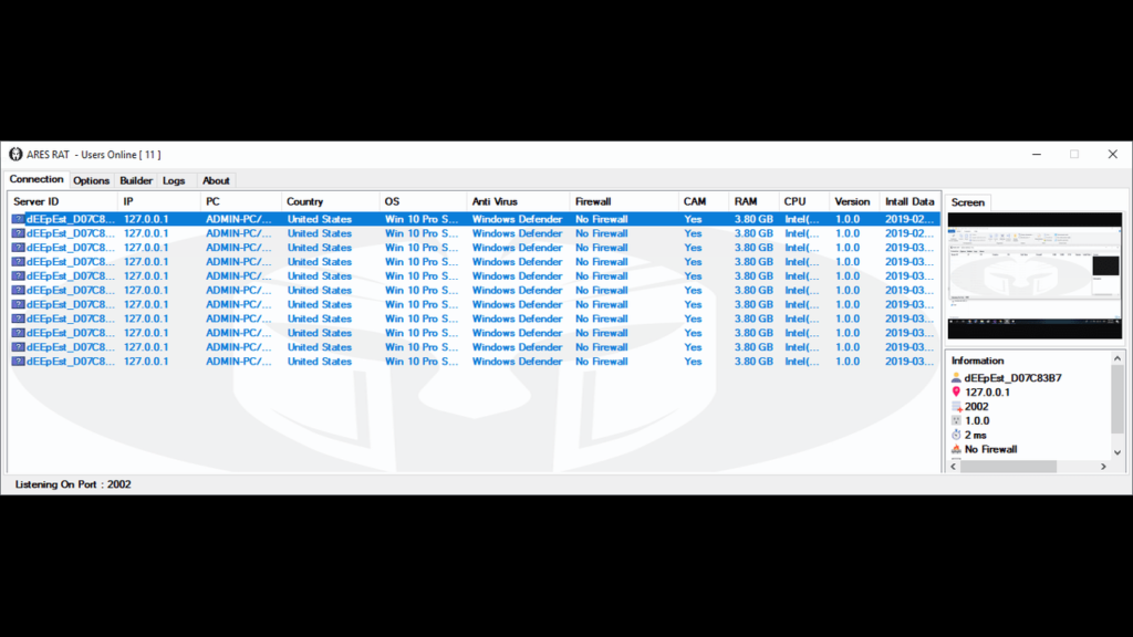 ares rat v1.2.1 working