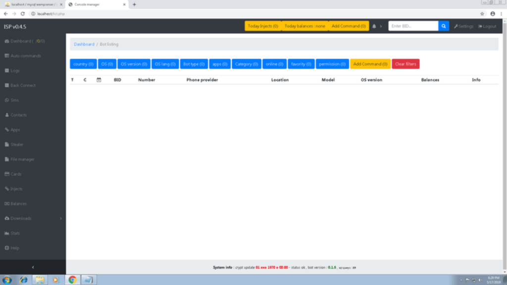 asacube android banking botnet