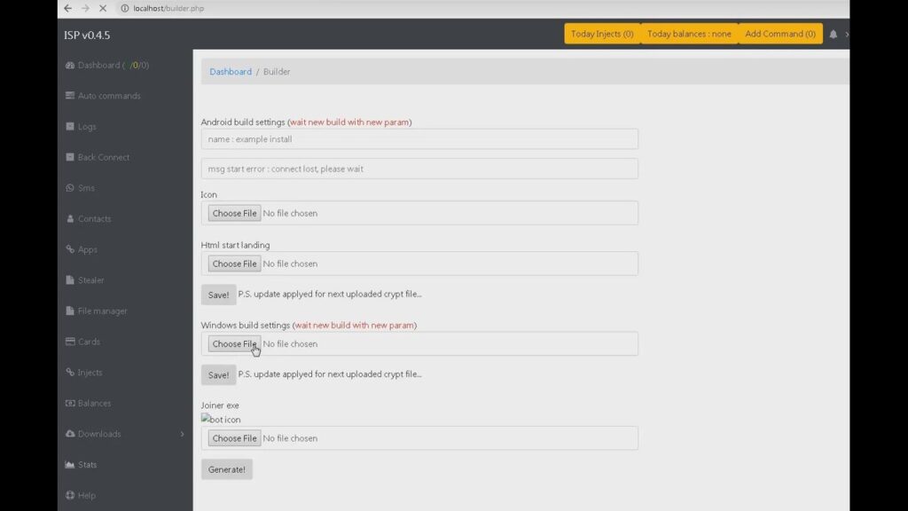 asacube banking botnet