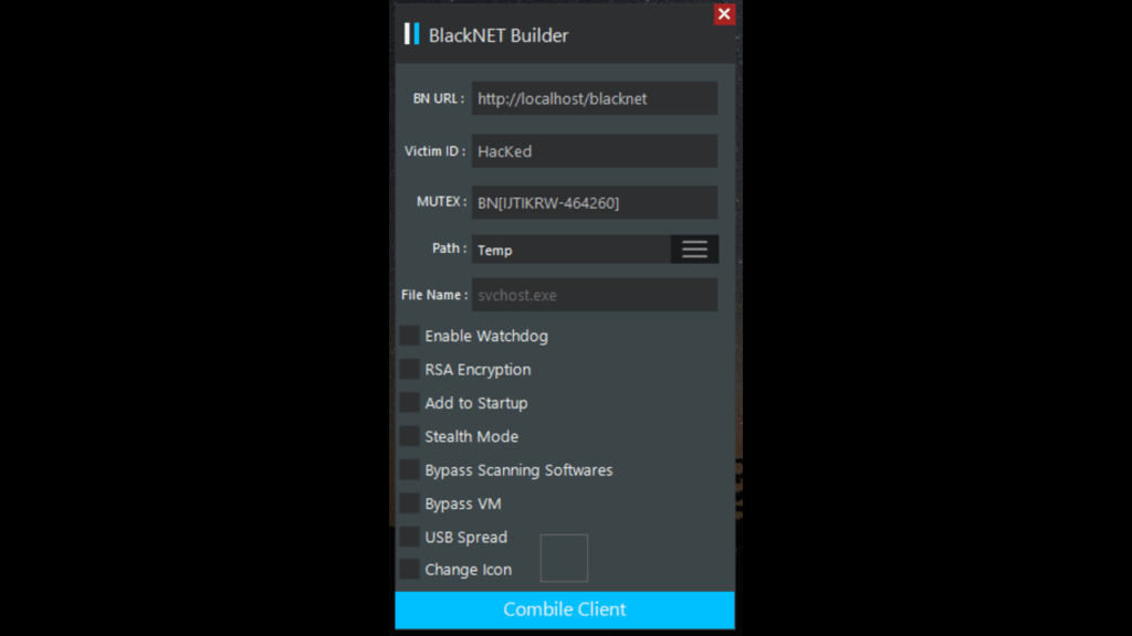 blacknet rat builder