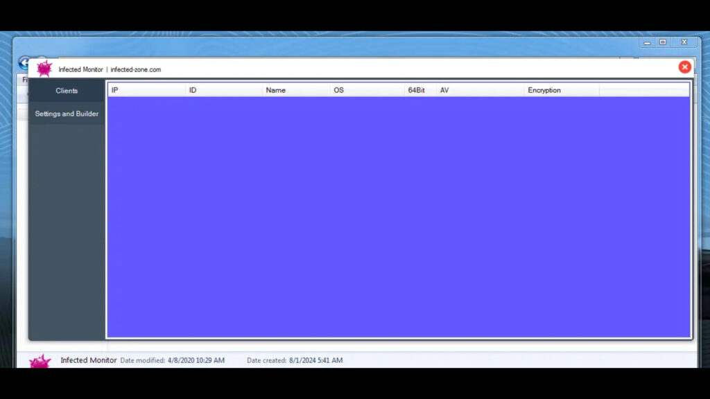 infected monitor ransomware