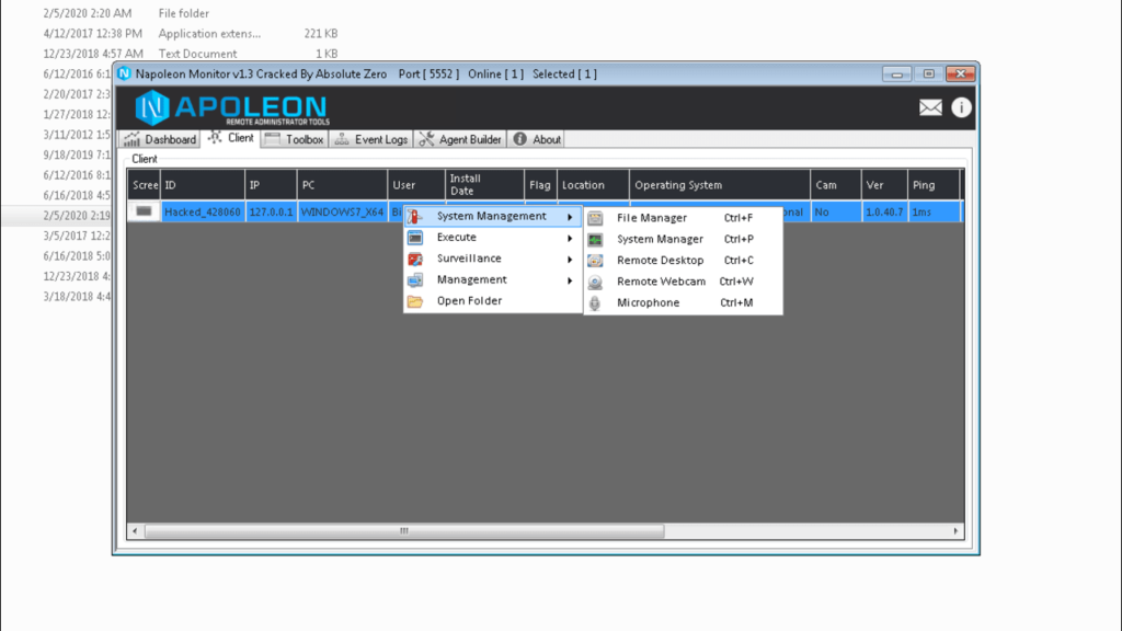 napoleon monitor rat v1.3 