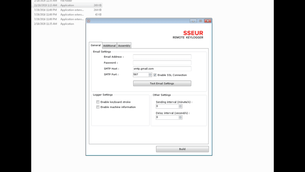 sseur keylogger