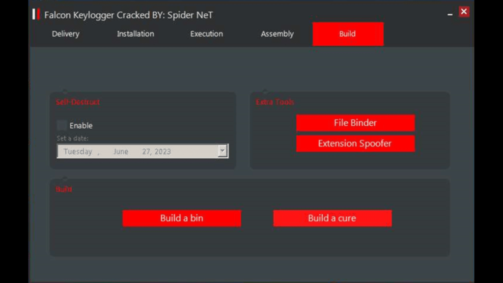 falcon keylogger builder