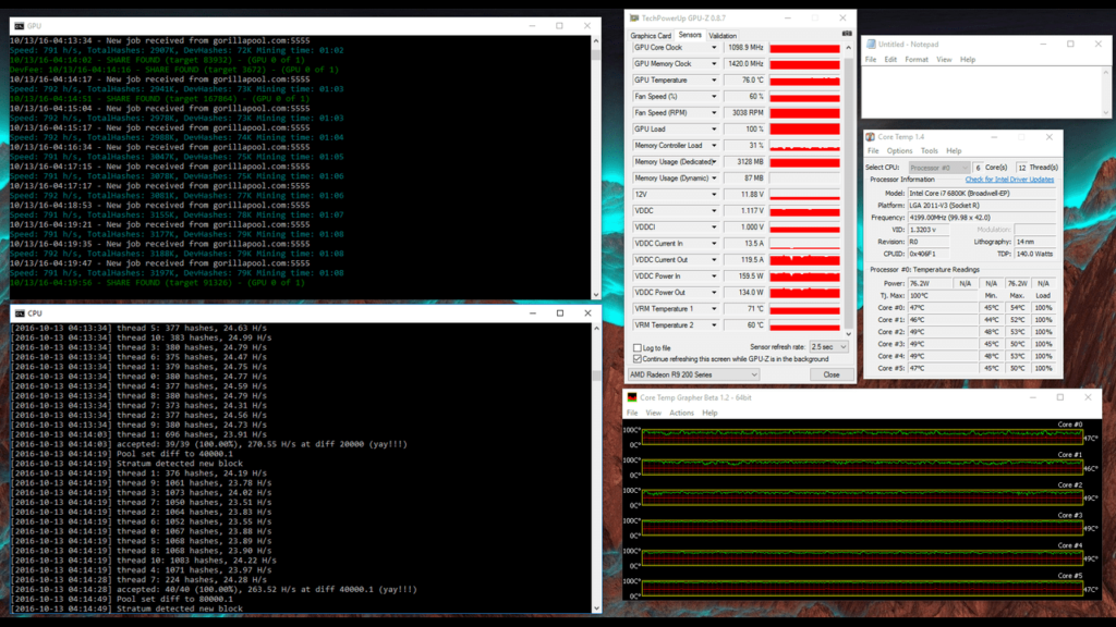 miner cpu gpu builder