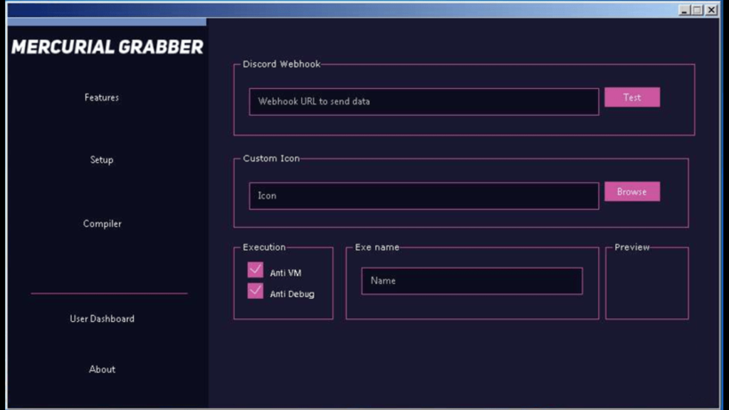 mercurial grabber working