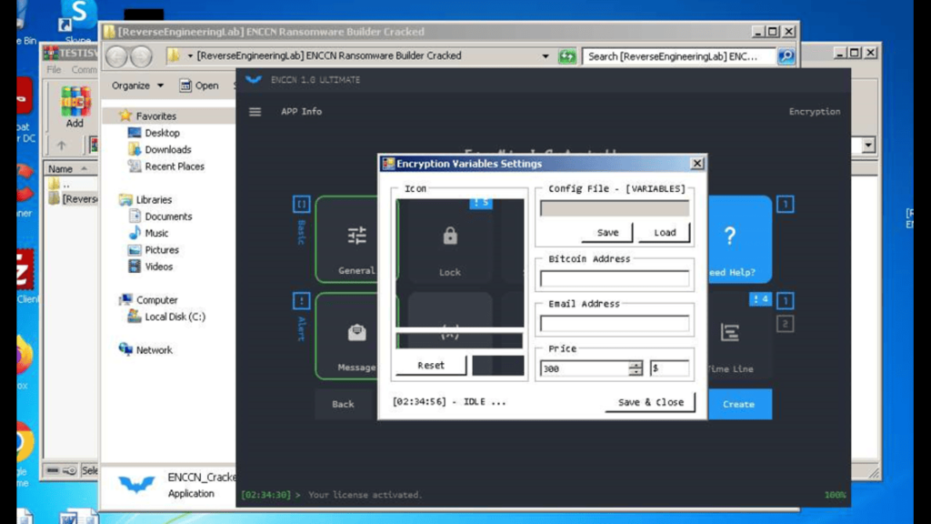 enccn ransomware builder working